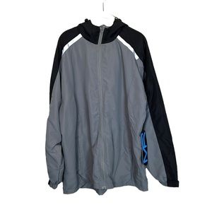 Mack Russo Windbreaker Men's M NWT Gray / Black